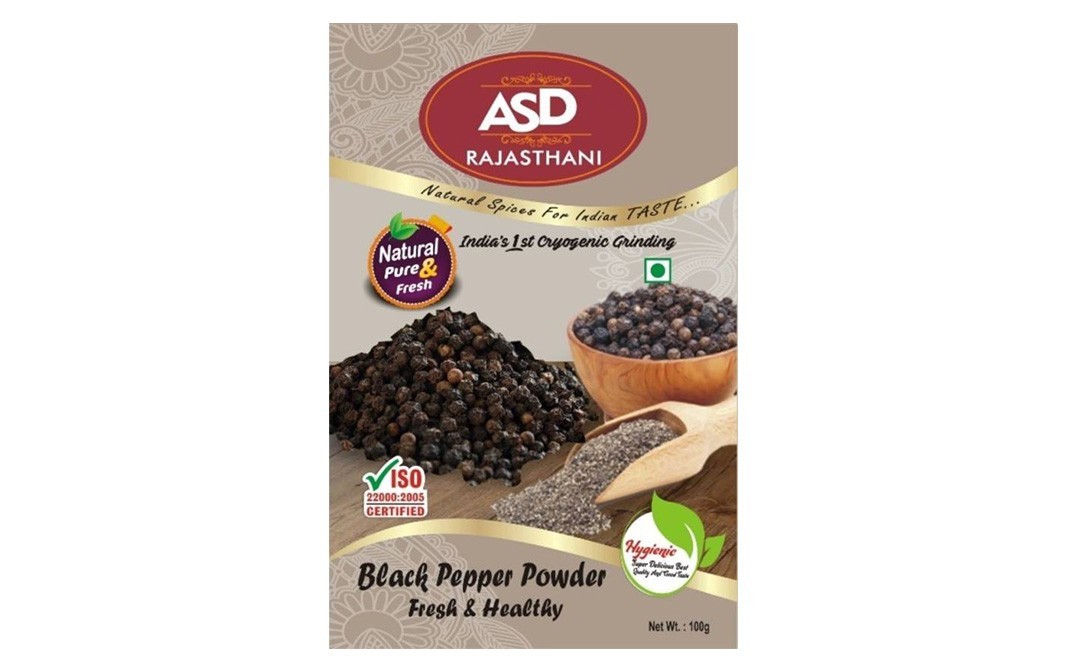 ASD Rajasthani Black Pepper Powder    Box  100 grams